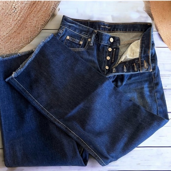 Lucky Black Label Wide Leg Jeans Size 26” waist  11” rise 29" inseam Button up - Picture 15 of 16